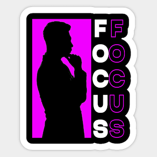 Purple Focus Sticker